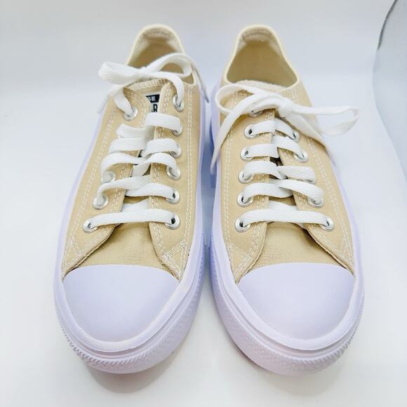 CONVERSE CHUCK TAYLOR All Star Move Platform Low Sneaker Nutty Granola Women’s 6 - Picture 4 of 8